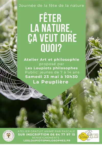 Affiche de l’atelier « Fêter la nature, qu’est-ce que ça veut dire ? » — mai 2026