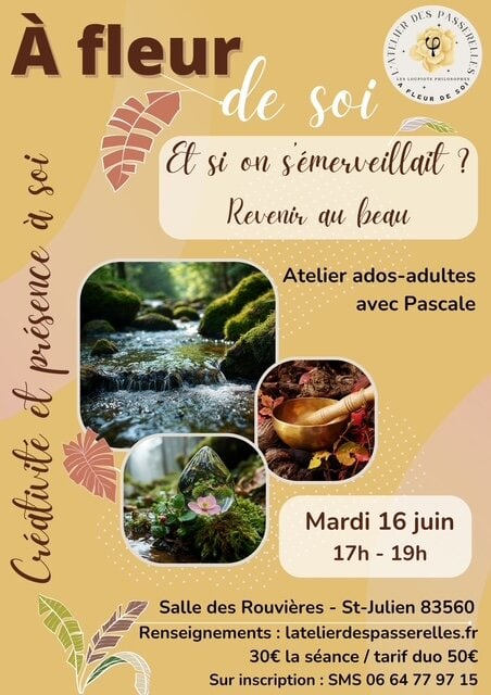 Affiche de l’atelier « Et si on s’émerveillait ? »