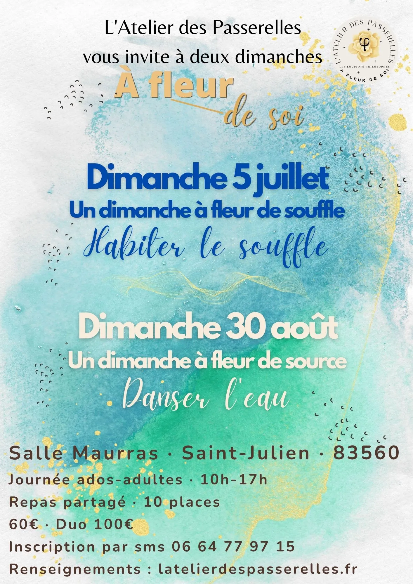 Affiche « Deux dimanches à fleur de soi »