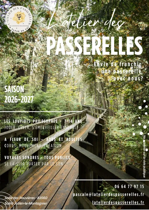 Affiche de la saison 2026-2027 de L’atelier des Passerelles